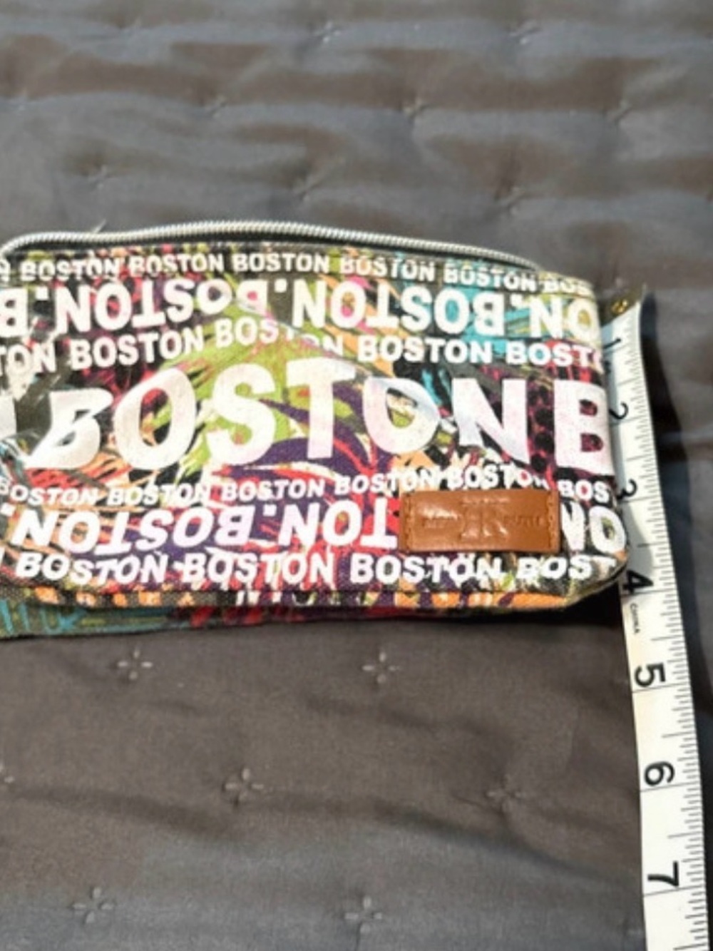 Robin Ruth Multicolor Boston Print Wristlet - Picture 7 of 7